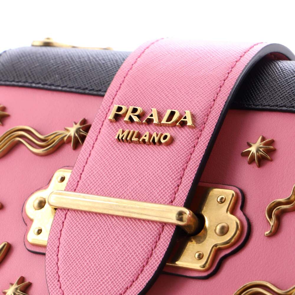 Prada Cahier Crossbody Bag Embellished #201611P19B - Picture 8 of 9
